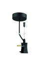 HANOK * TAPA LATERAL NEGRA CON CABLE ALIMENTACION Y FLORON